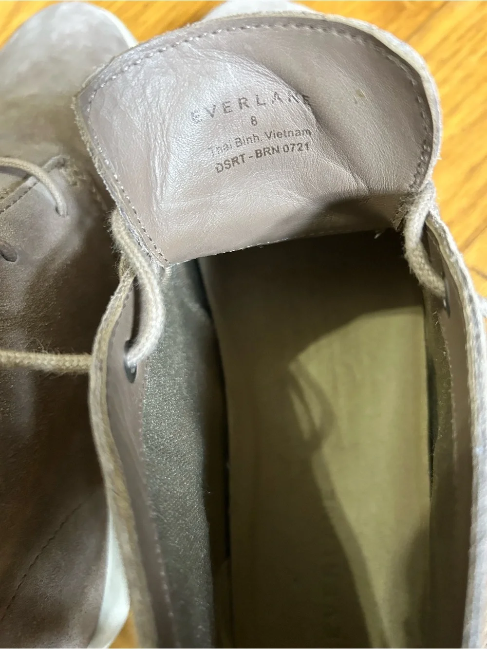 Everlane Boots Men’s The Desert Lace up Boots Size 8 H Taupe Suede Leather